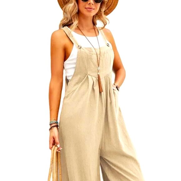 KHAKI COLOR SIZE MEDIUM AND LARGE 100% POLYESTER GAUZY FEEL OPEN POCKET … - Picture 1 of 3